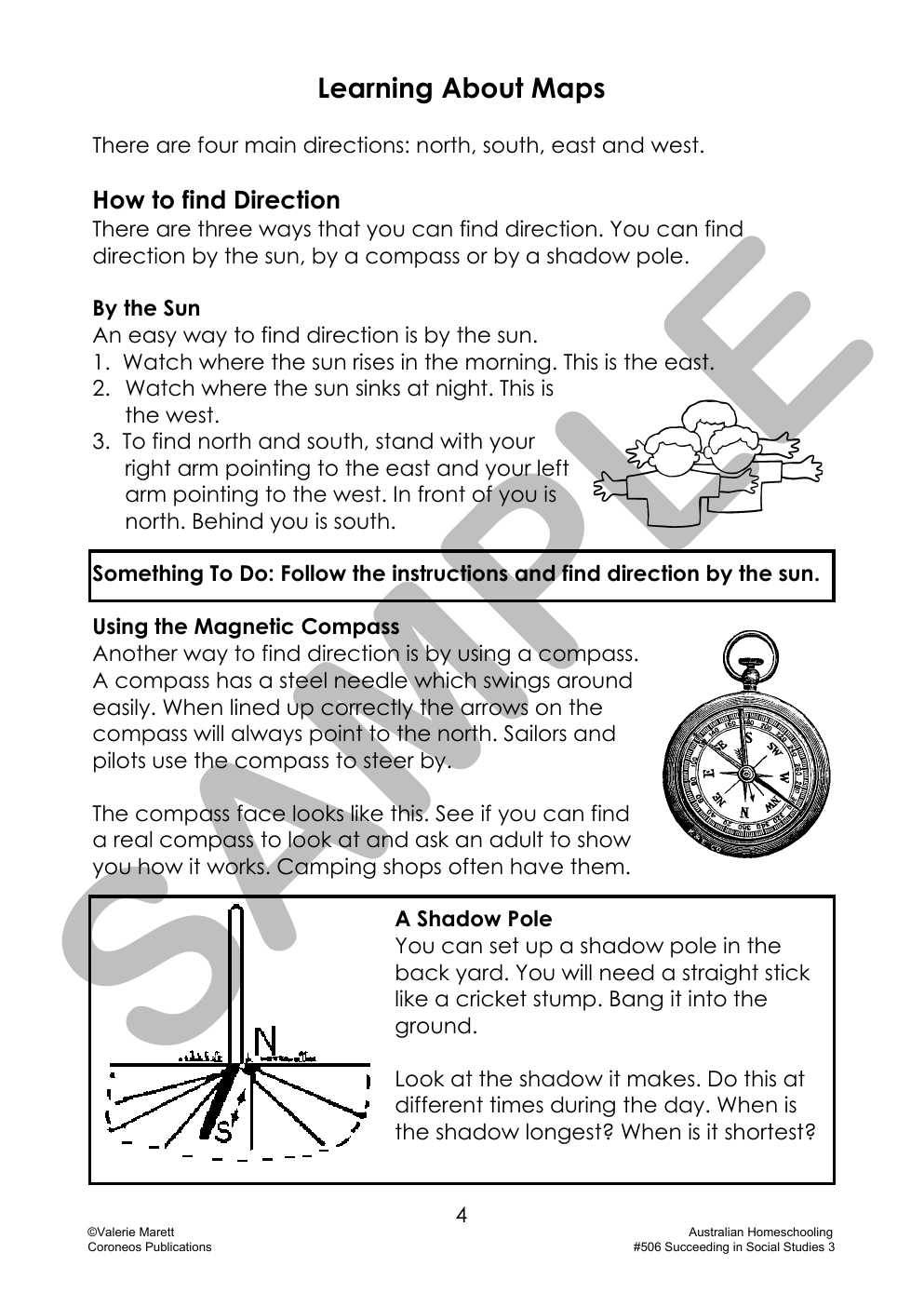 Succeeding in Social Studies Year 3 sample page