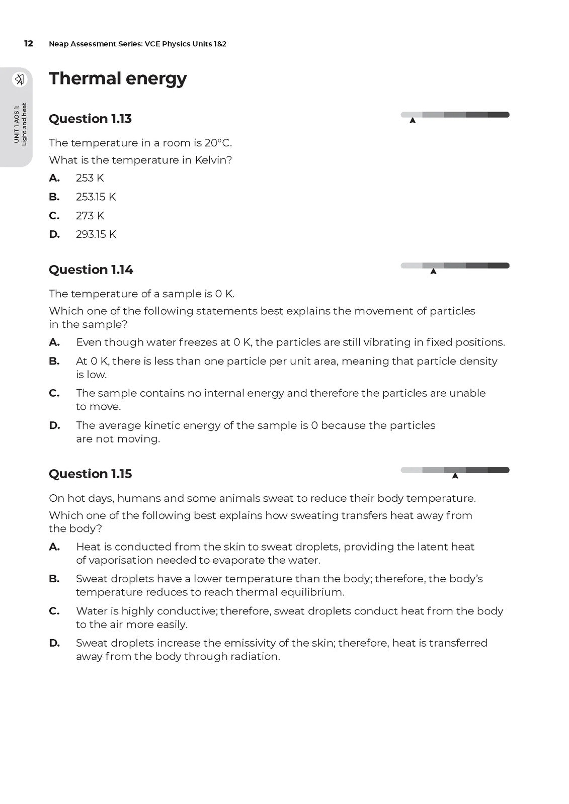 Neap Assessment Series - VCE Physics: Units 1 & 2