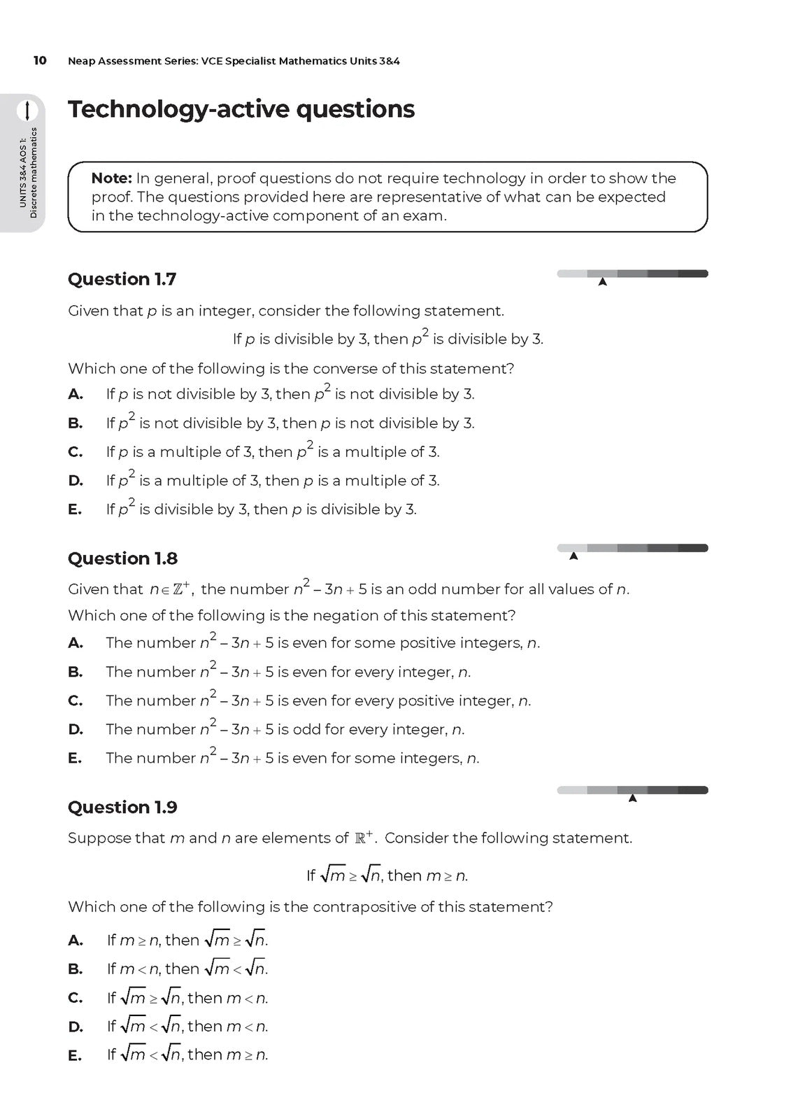 Neap Assessment Series - VCE Units 3 & 4: Specialist Maths