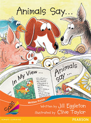 Sails - Fluency Level, Set 1 (Orange): Animals Say... (Reading Level 20 / F&P Level K)