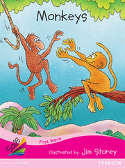 First Wave - Set 1: Monkeys (Reading Level 1 / F&P Level A)