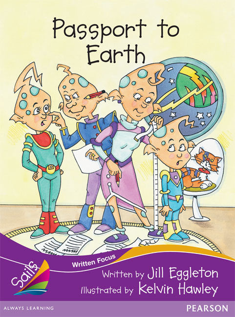 Sails - Fluency Level, Set 2 (Purple): Passport to Earth (Reading Level 28 / F&P Level S)