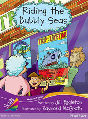 Sails - Fluency Level, Set 2 (Purple): Riding the Bubbly Seas (Reading Level 24 / F&P Level O)