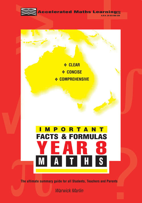 Facts and Formulas Year 8 (All levels)