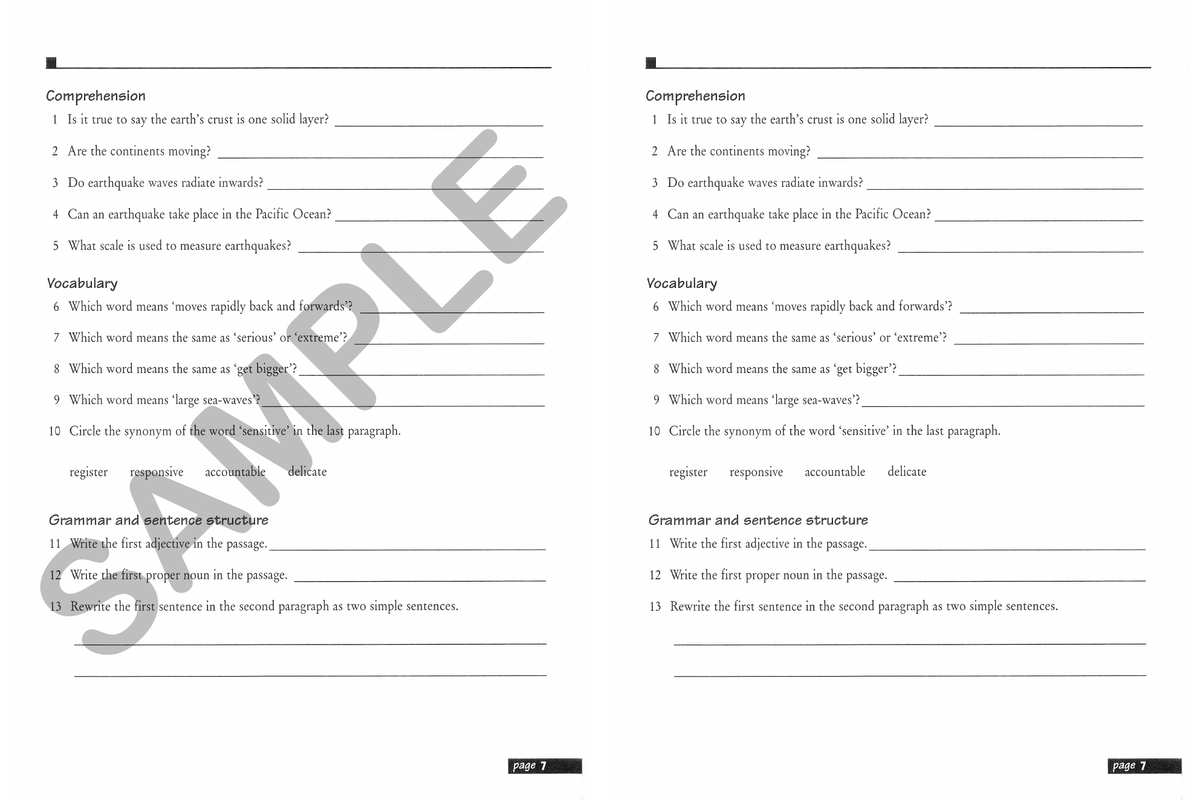 English Skills in Use - Secondary Students sample page
