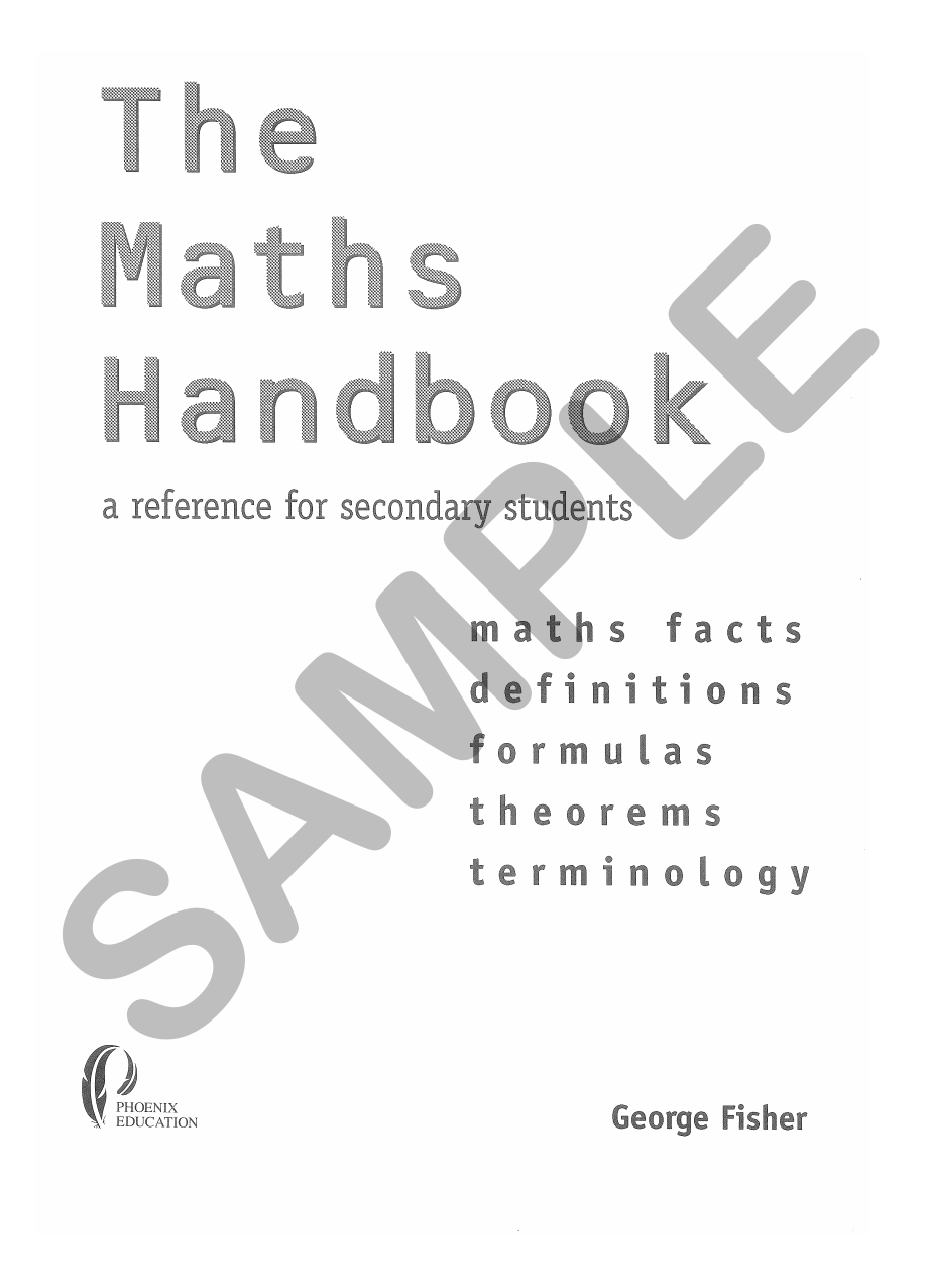Maths Handbook 2nd Edition sample page
