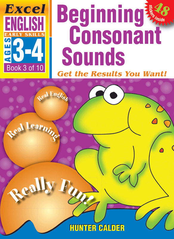 Excel Early Skills - English: Book 3 - Beginning Consonant Sounds