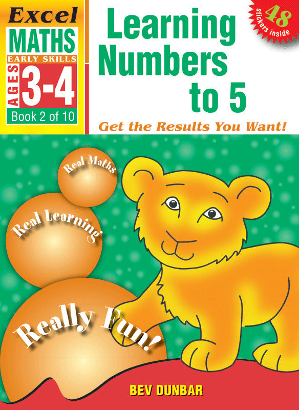 Excel Early Skills - Maths: Book 2 - Learning Numbers to 5