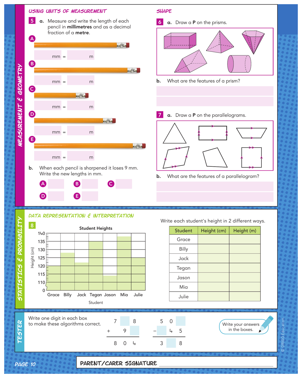 Step It Up! - Maths Mentals & Practice for Home: Year 6 sample page