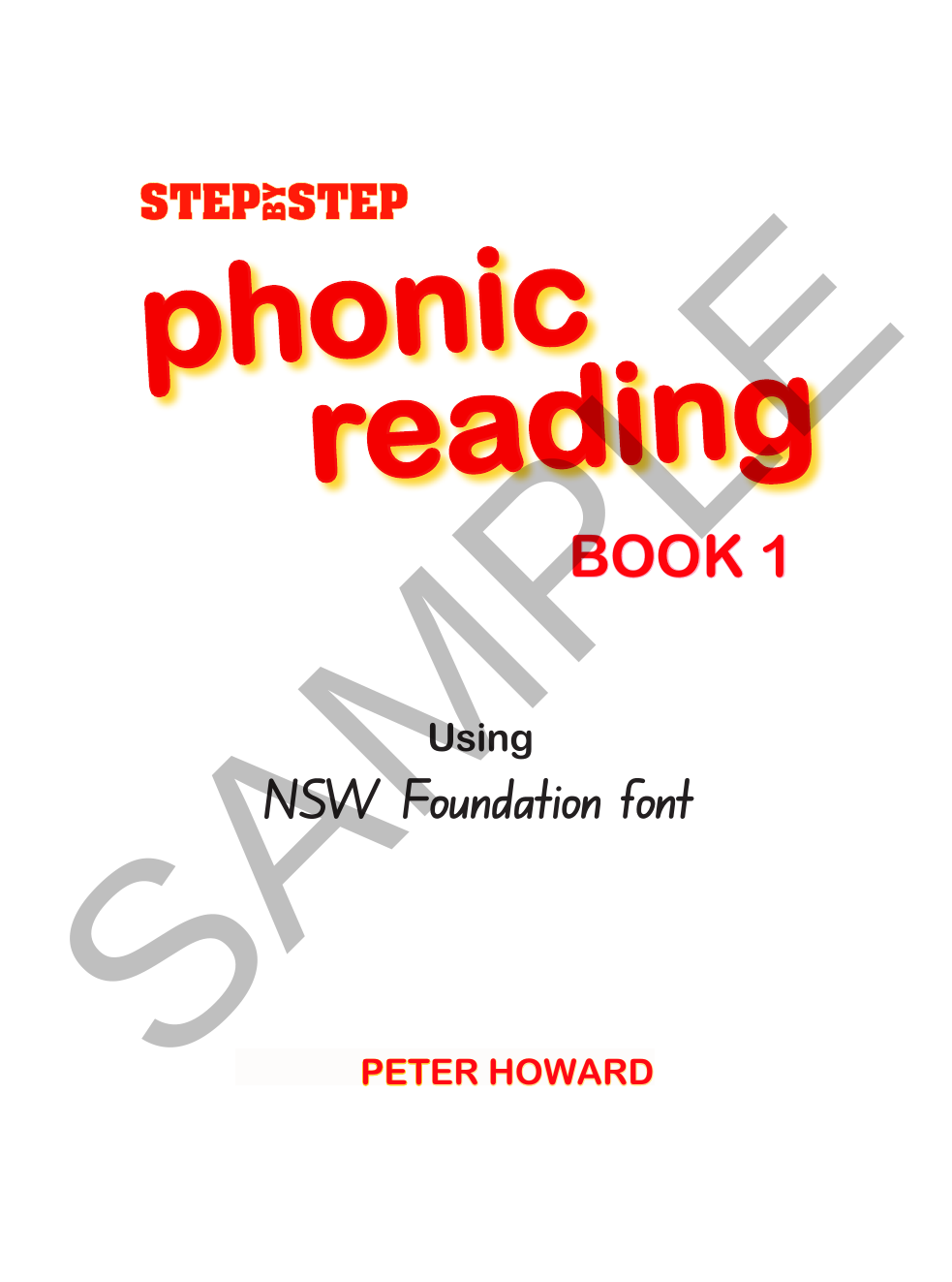 Step by Step Phonic Reading 1 NSW sample page