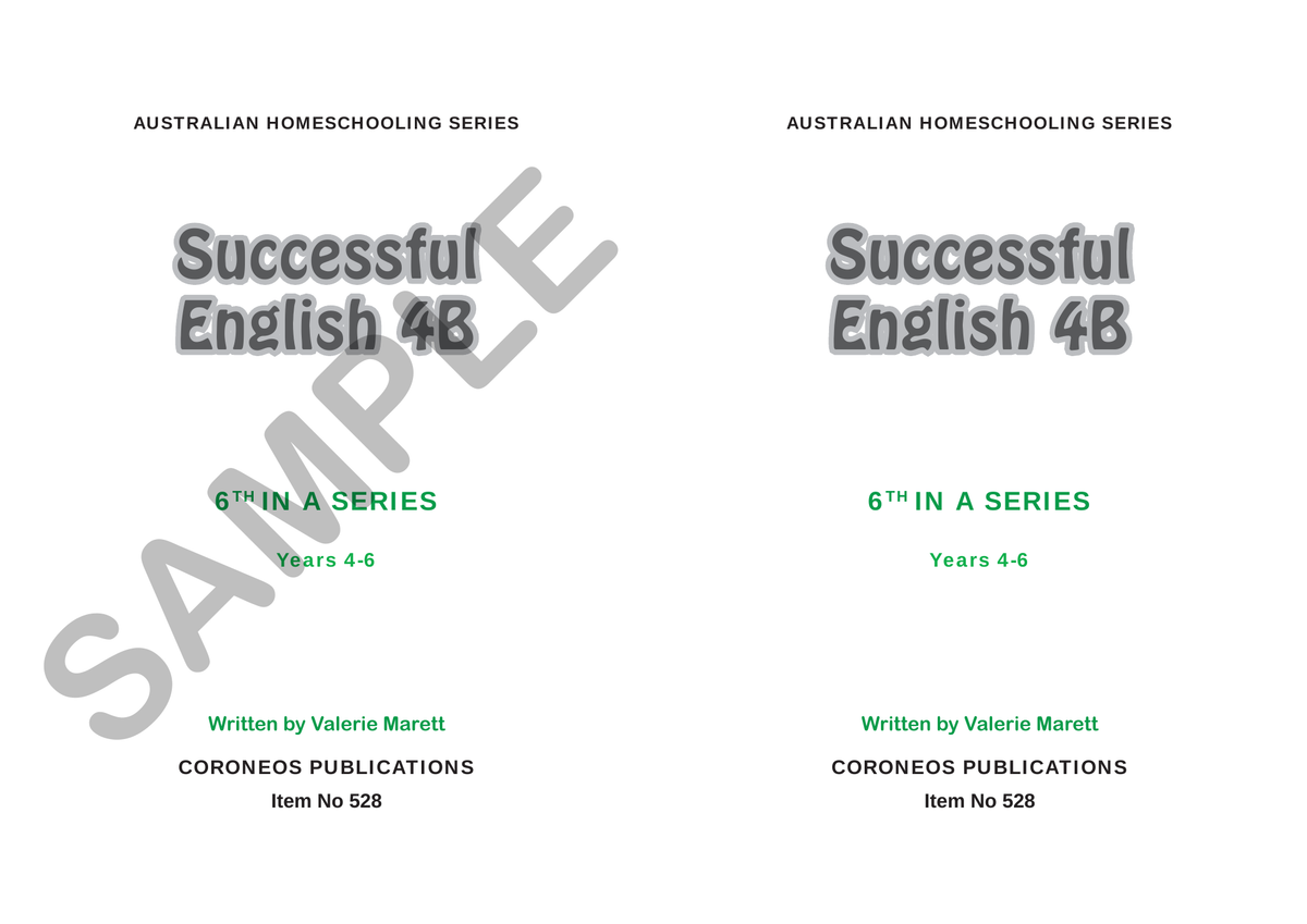 Successful English 4B (Year 4) sample page