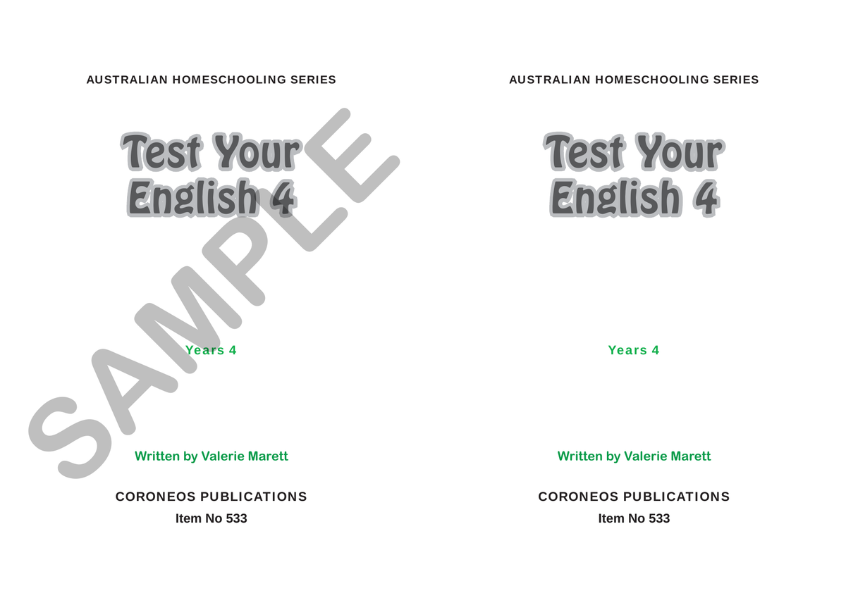 Test Your English 4 sample page
