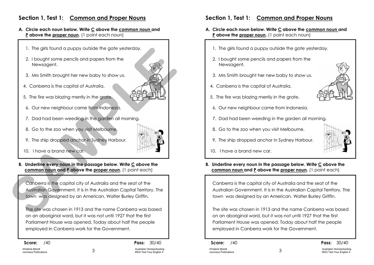 Test Your English 4 sample page