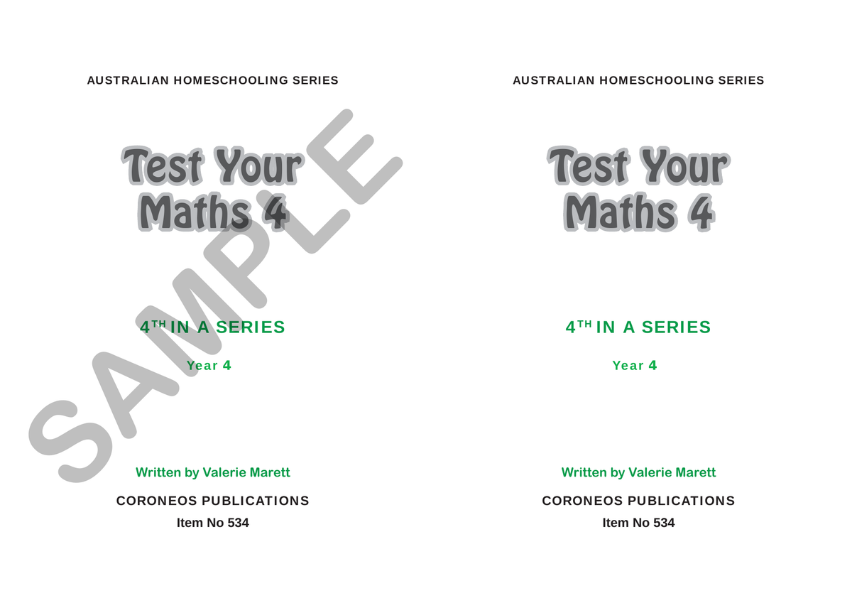 Test Your Maths 4 sample page