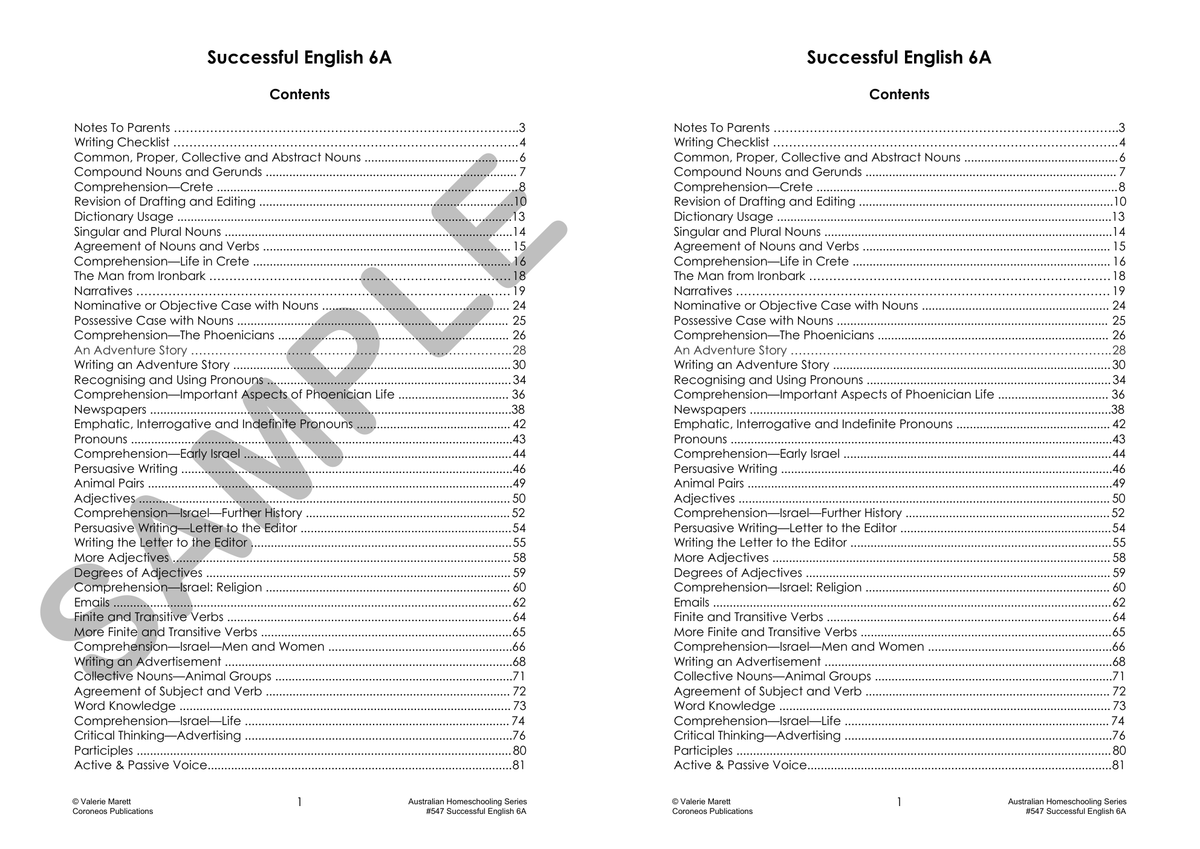 Successful English 6A (Years 6-8) sample page