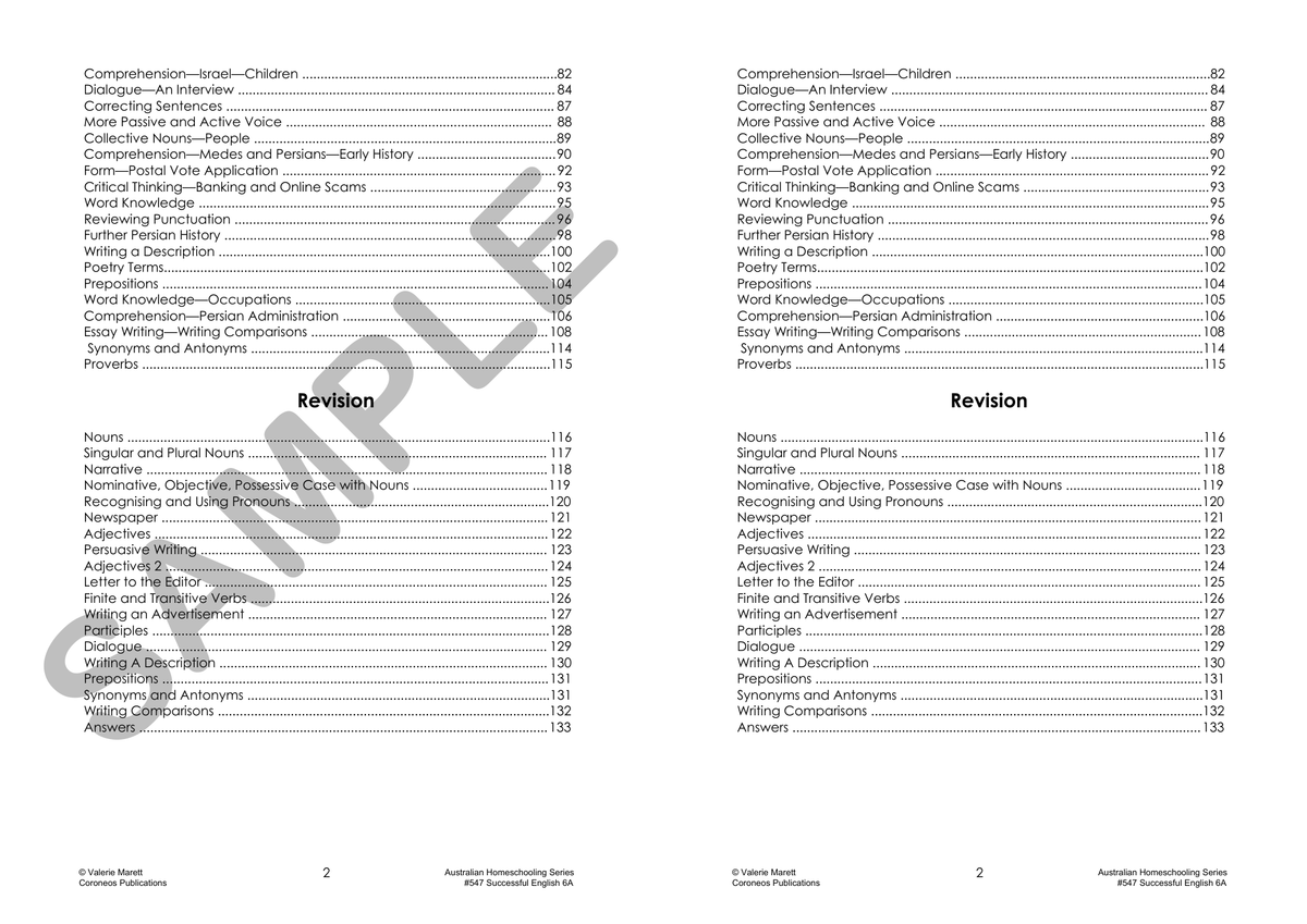 Successful English 6A (Years 6-8) sample page