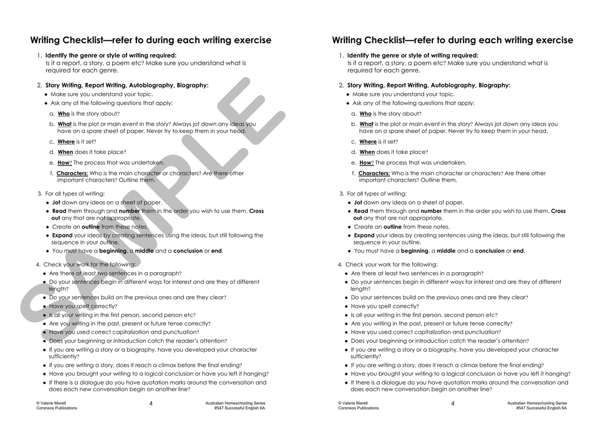 Successful English 6A (Years 6-8) sample page