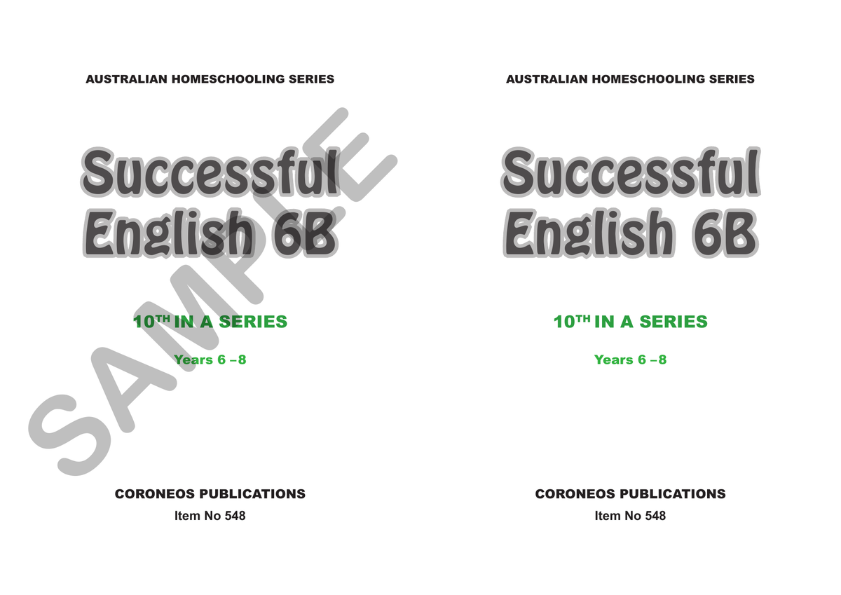 Successful English 6B (Years 6-8) sample page