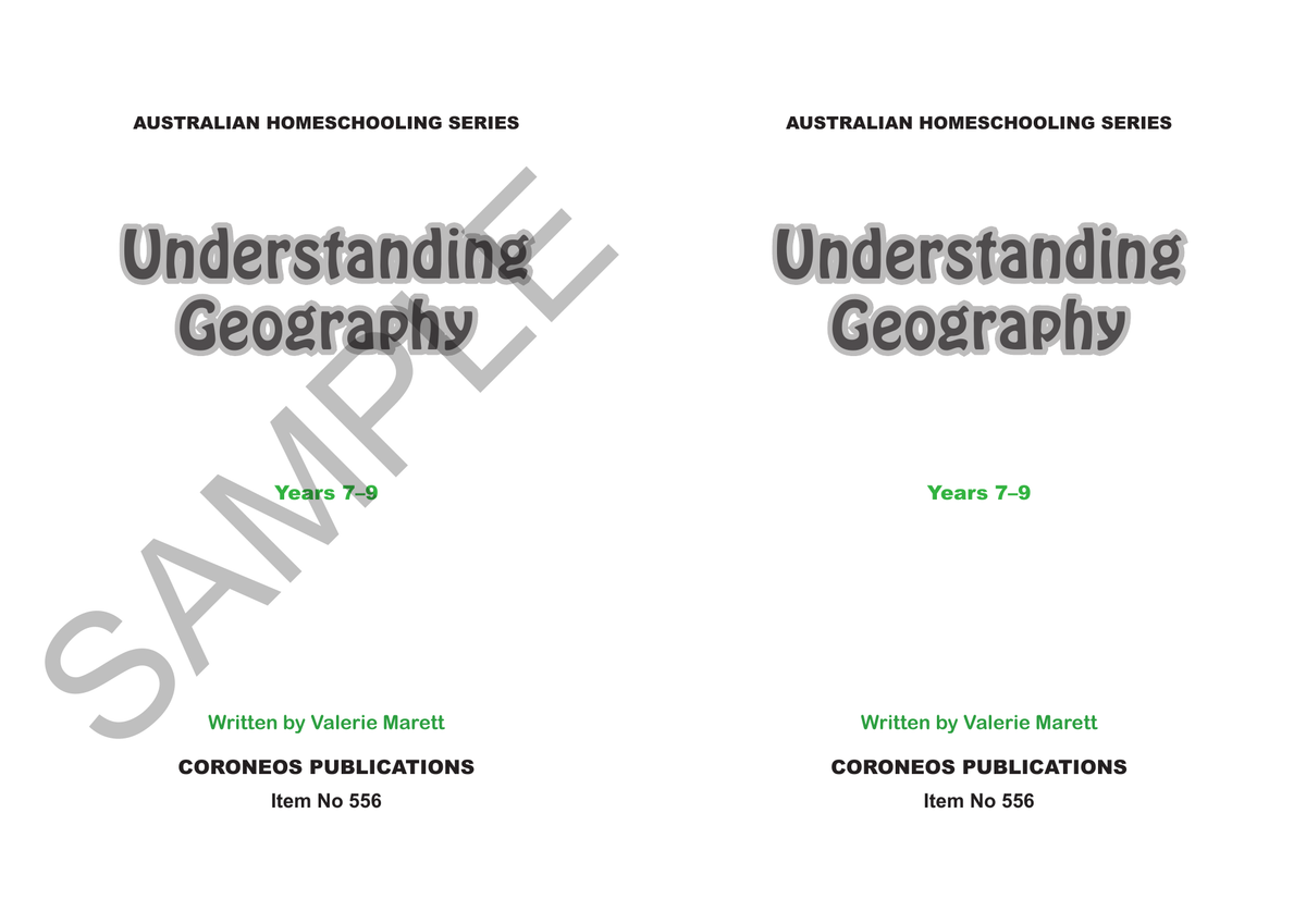 Understanding Geography sample page