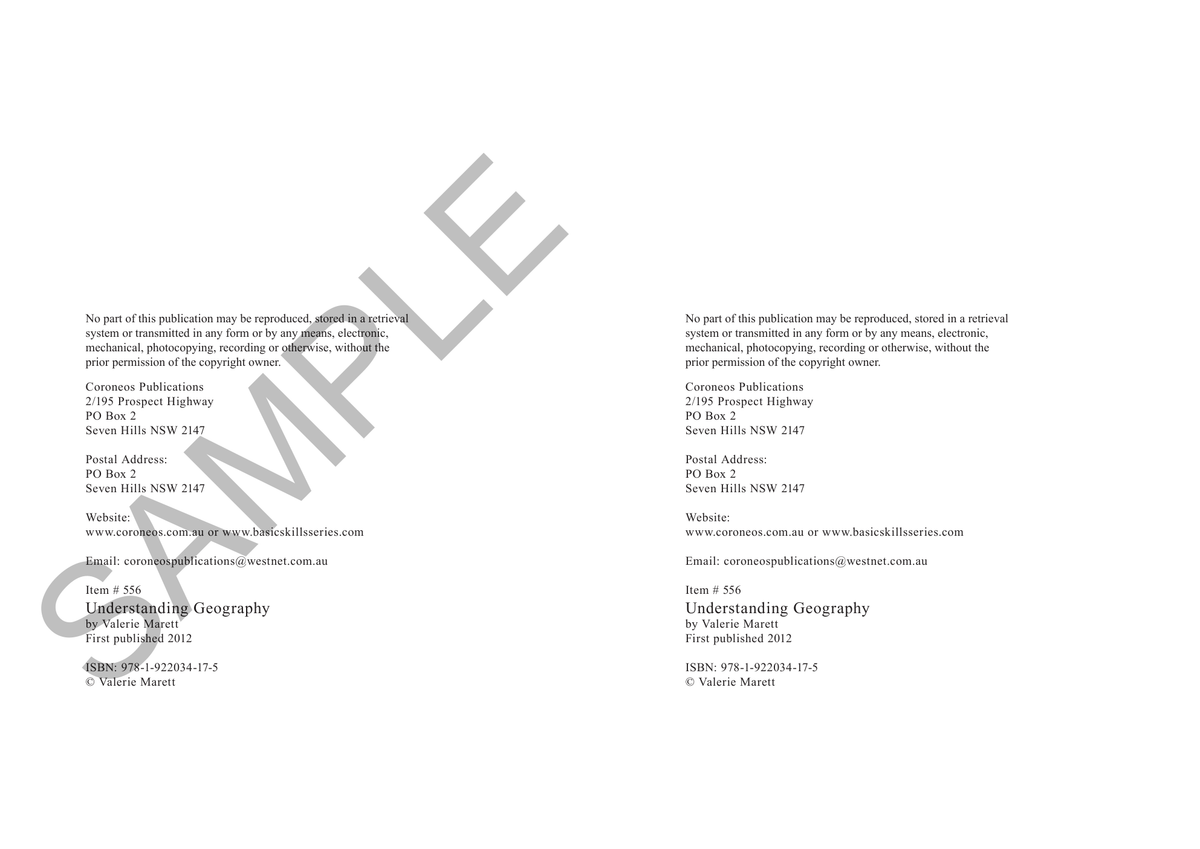 Understanding Geography sample page