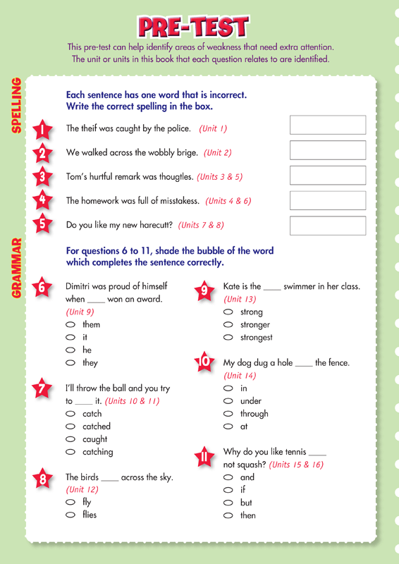 Back to Basics - NAPLAN* Language Conventions: Year 3