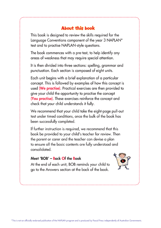 Back to Basics - NAPLAN* Language Conventions: Year 3