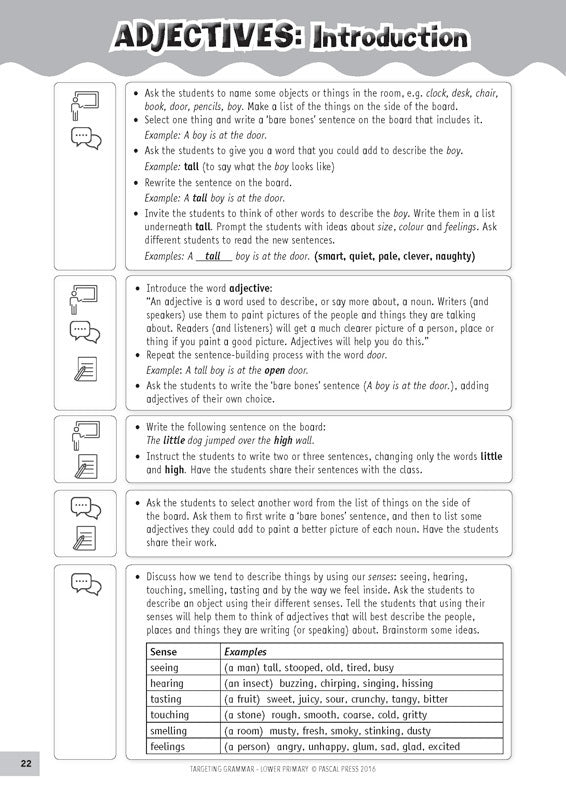 Targeting Grammar - Teacher's Guide: Lower Primary
