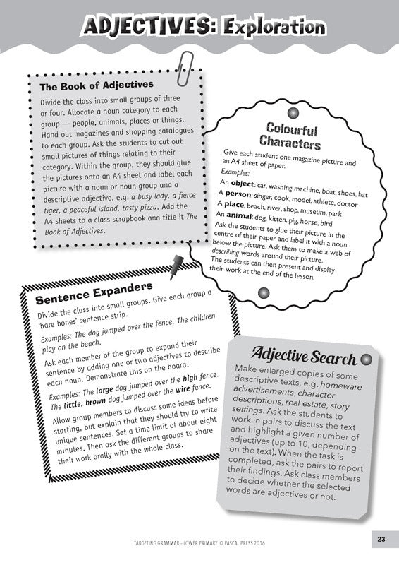Targeting Grammar - Teacher's Guide: Lower Primary