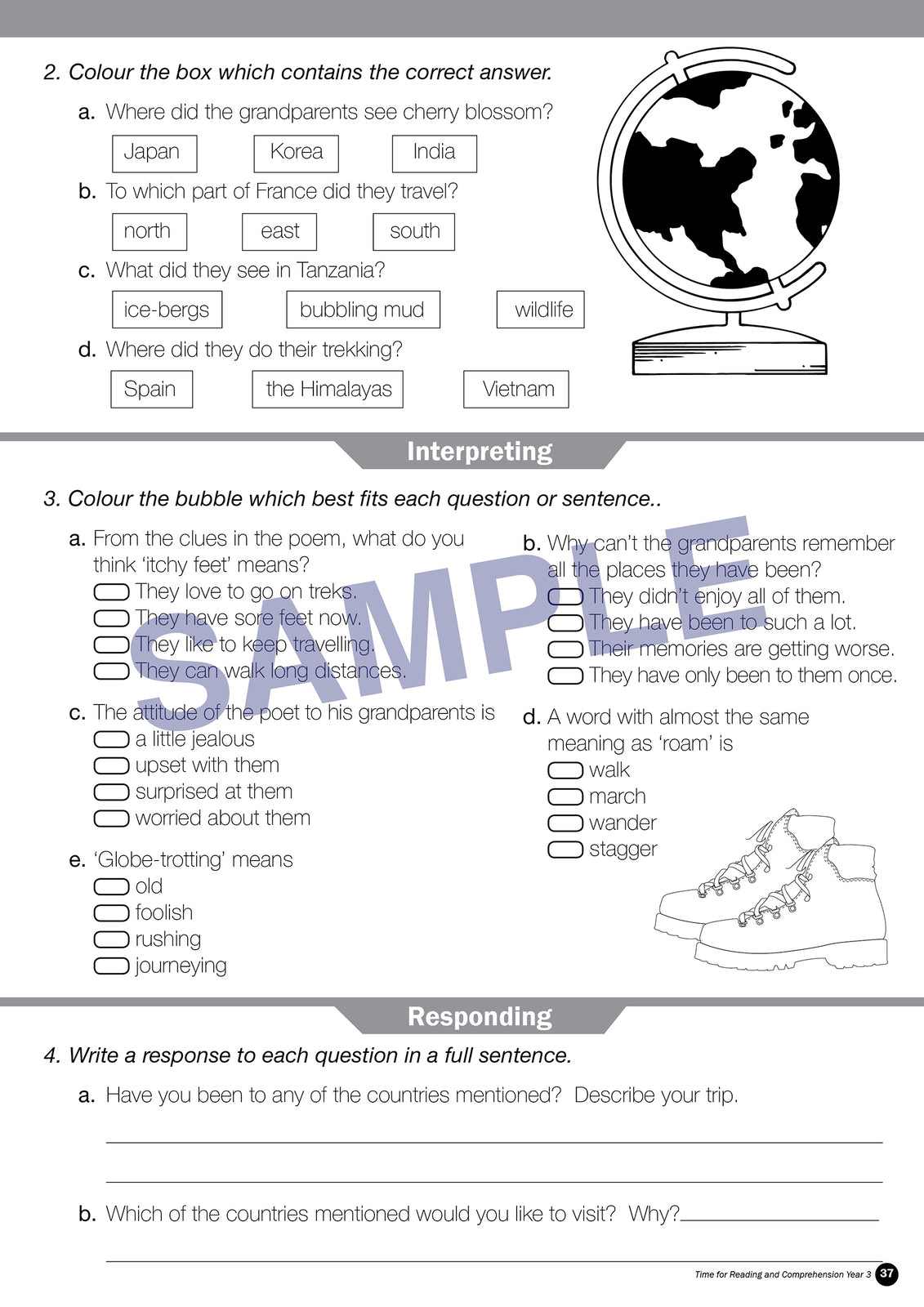 Time for Reading Comprehension - Year 3