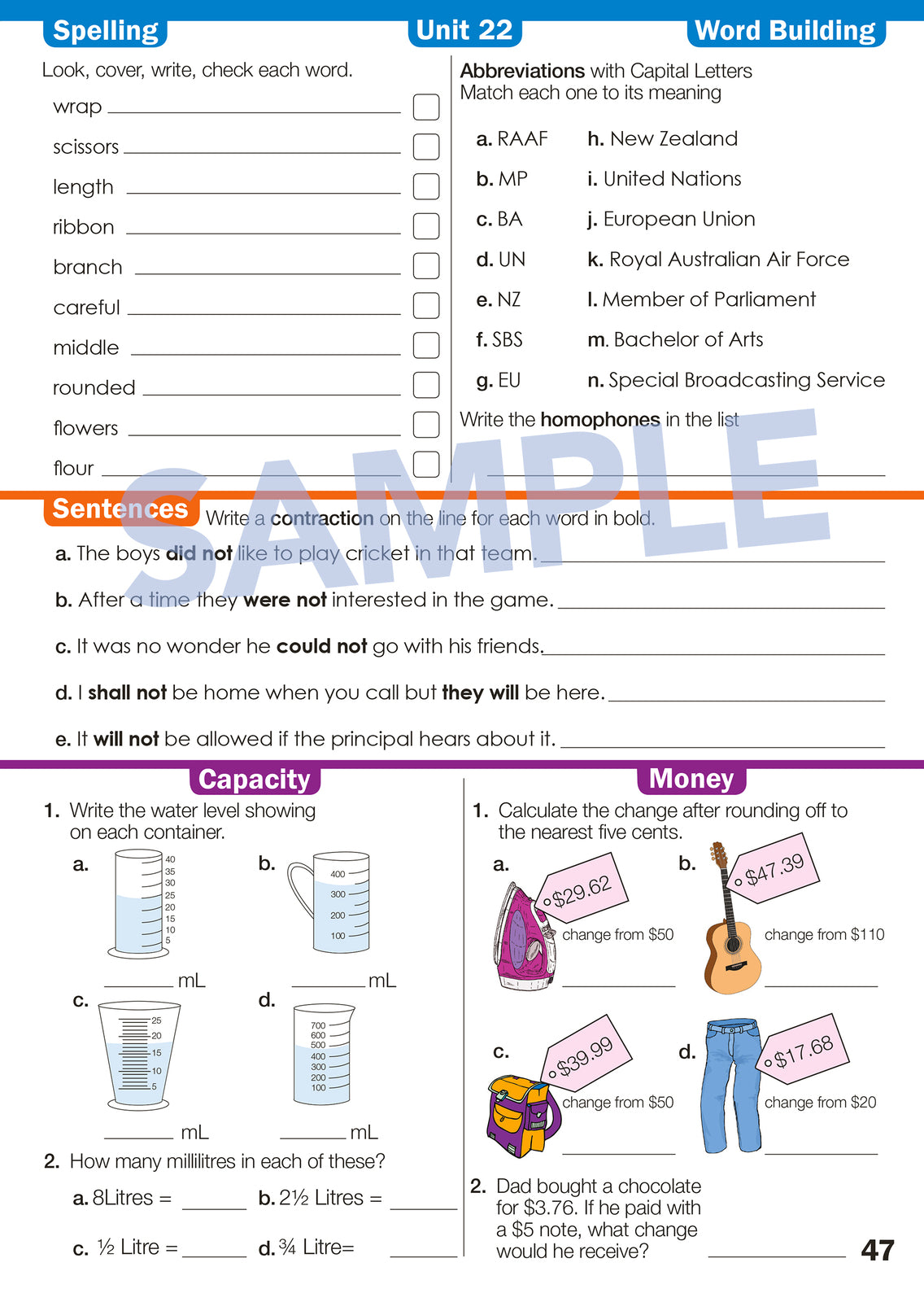 Time for Homework - Year 4