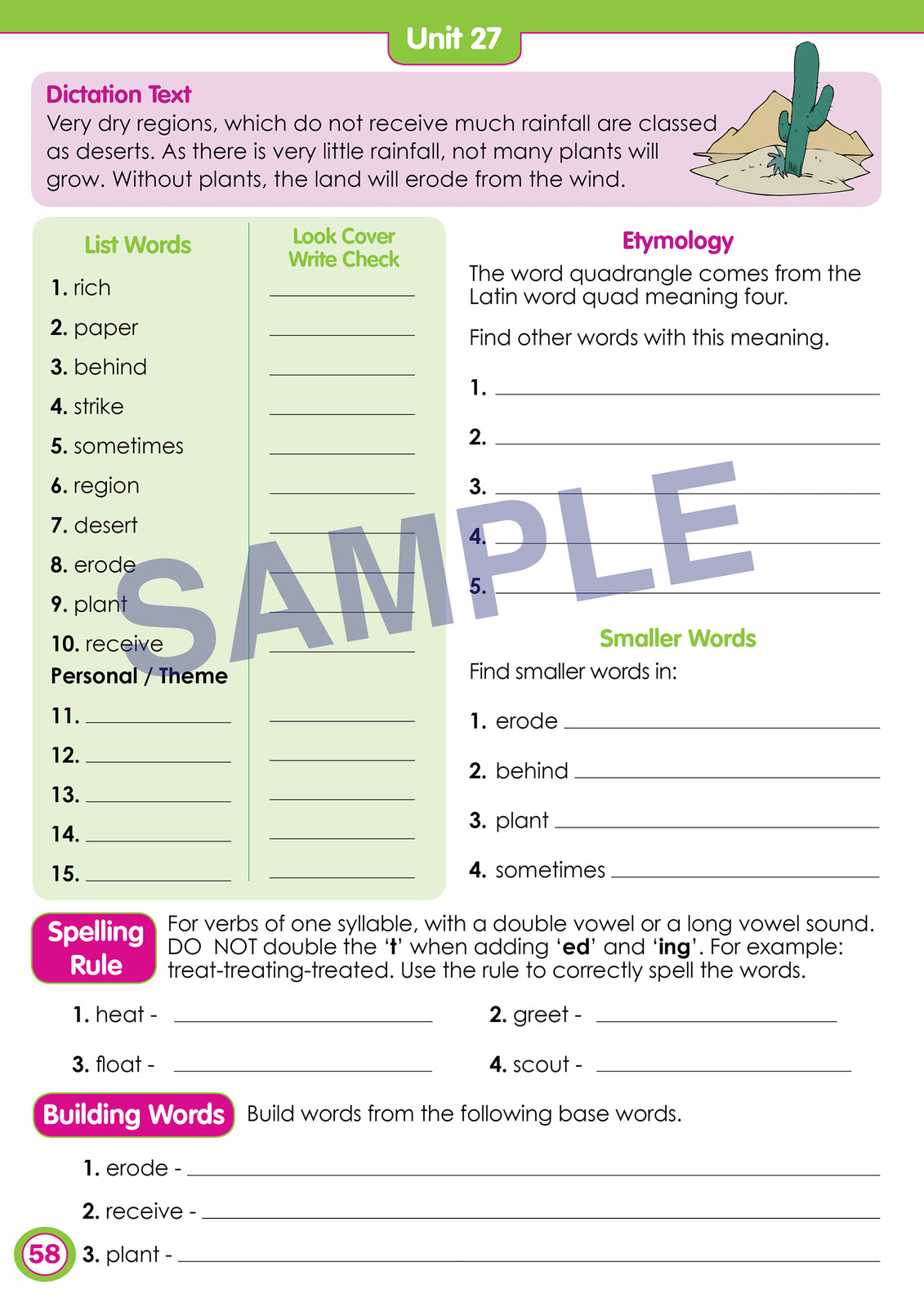 Time for Spelling - Year 3