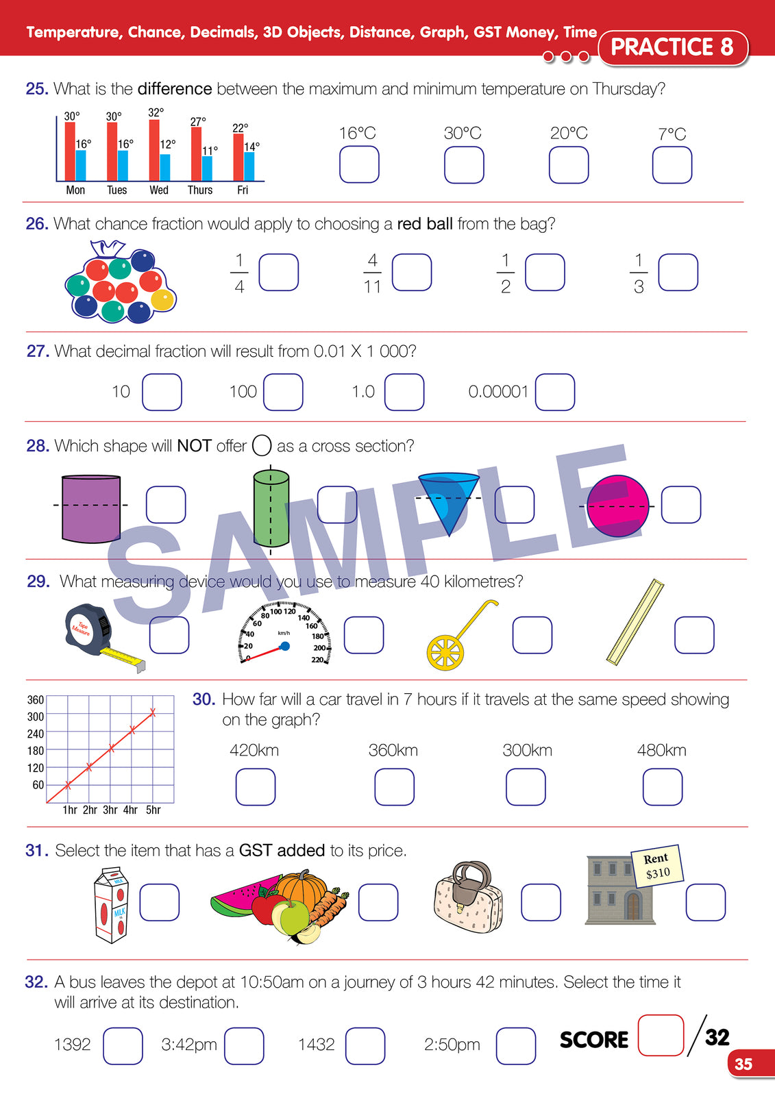 Time for NAPLAN - Maths Practice: Year 5