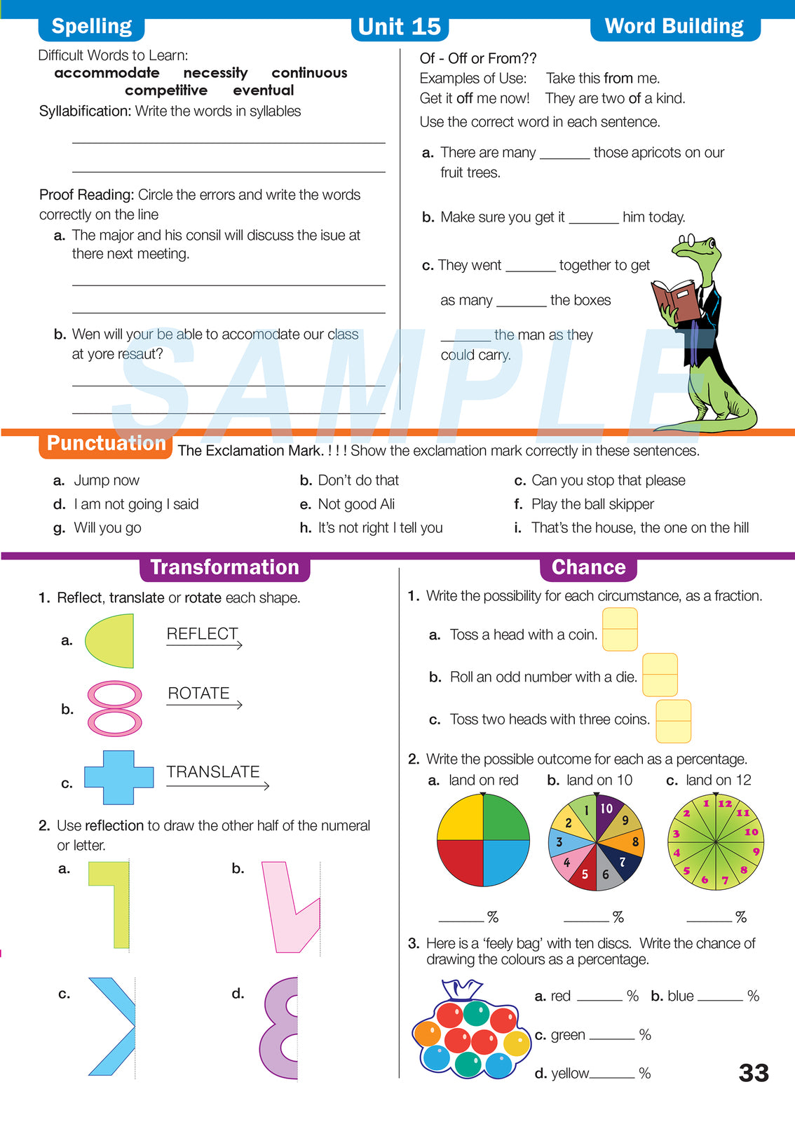 Time for Relief Teaching - Year 6