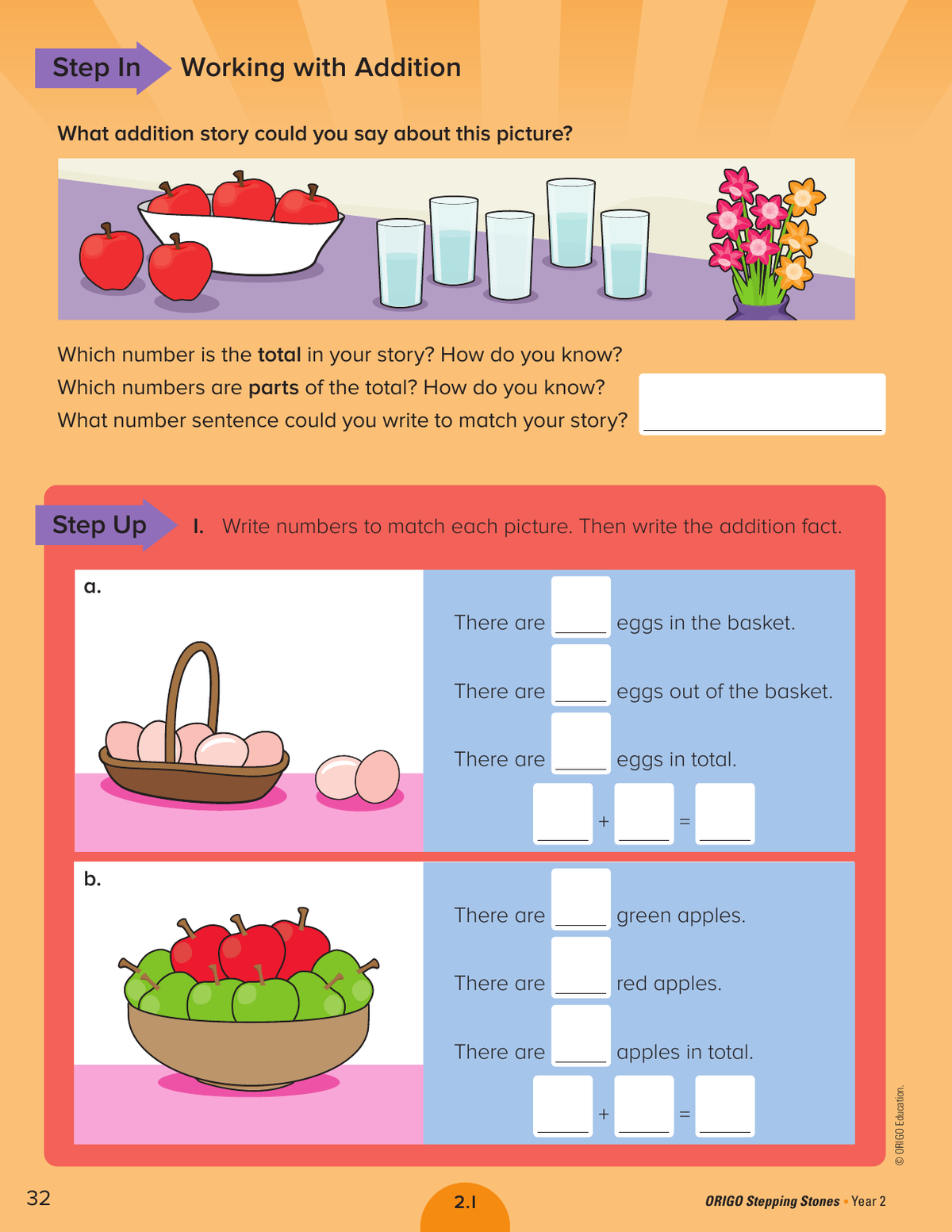 Stepping Stones - Student Journal: Year 2 sample page