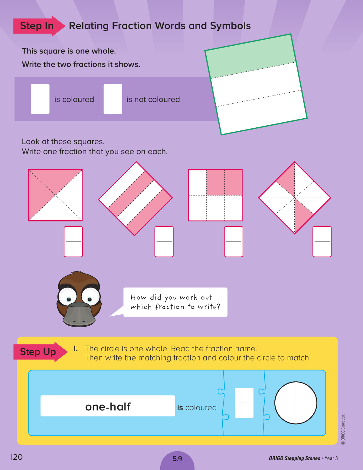 Stepping Stones - Student Journal: Year 3 sample page