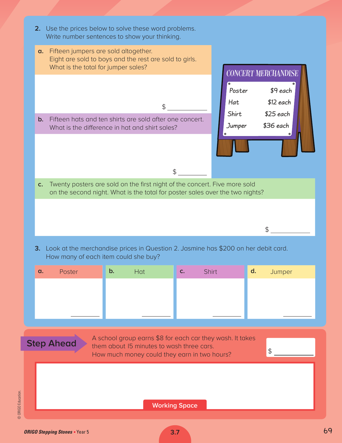 Stepping Stones - Student Journal: Year 5 sample page