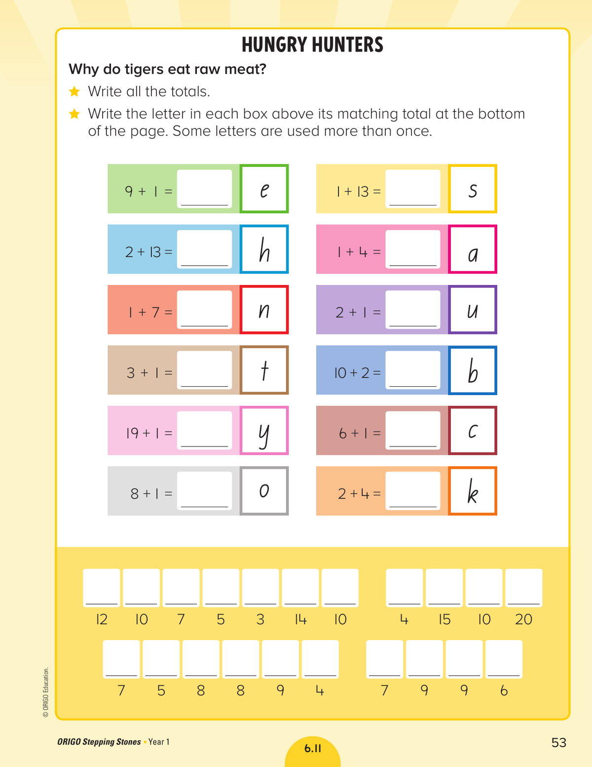 Stepping Stones - Student Practice Book: Year 1 sample page