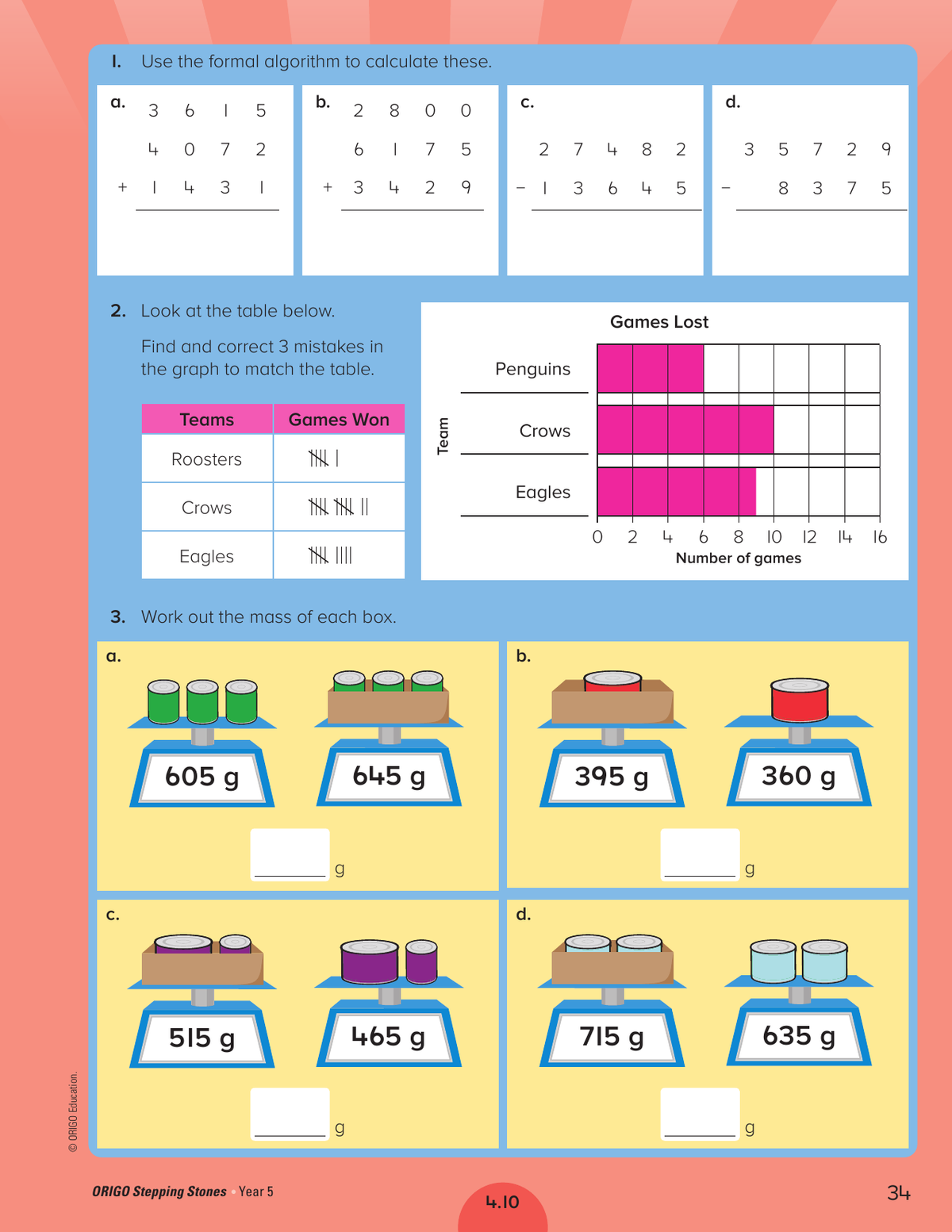 Stepping Stones - Student Practice Book: Year 5 sample page