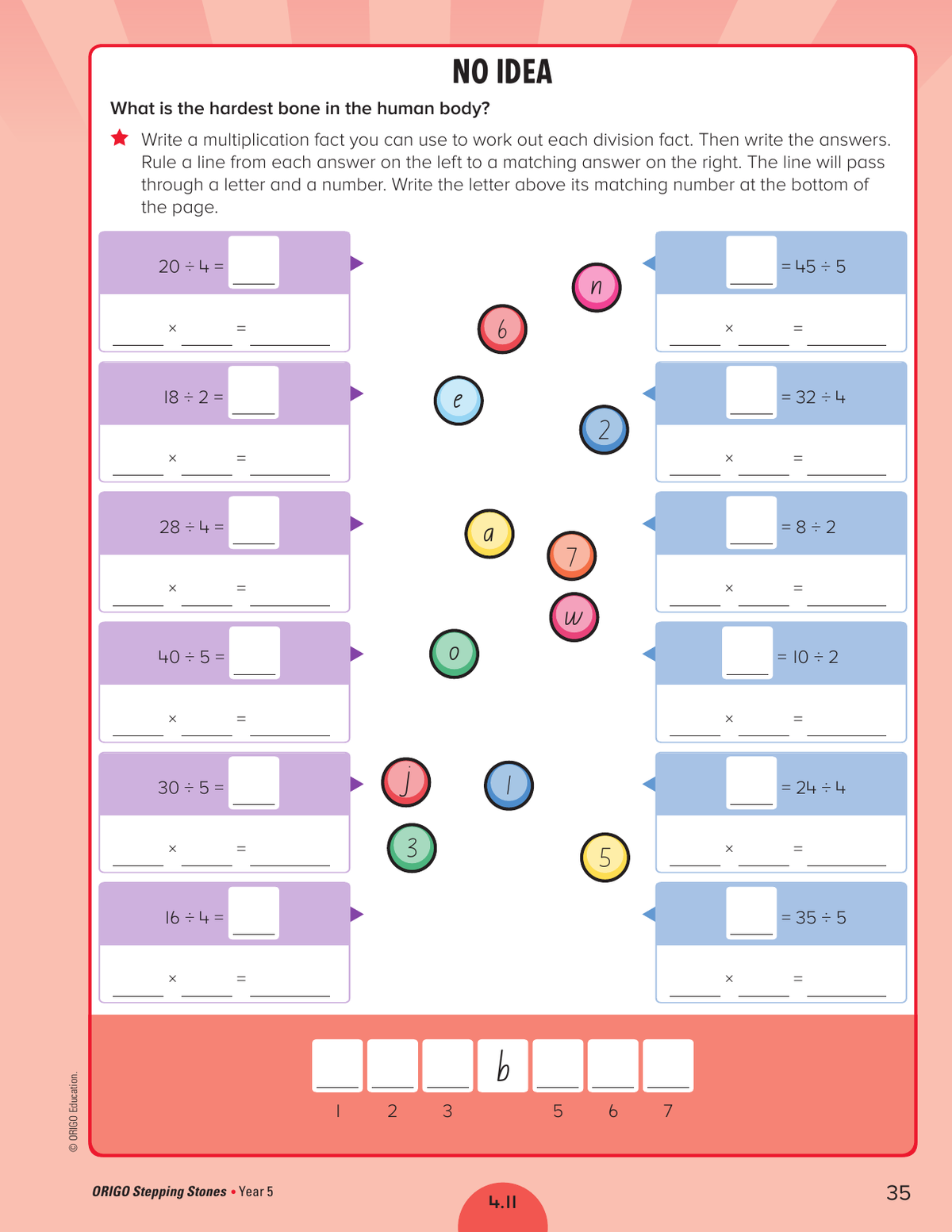 Stepping Stones - Student Practice Book: Year 5 sample page
