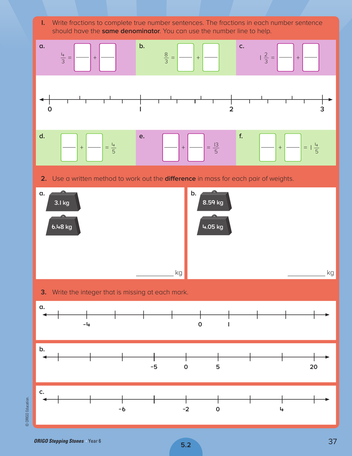 Stepping Stones - Student Practice Book: Year 6 sample page