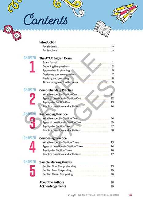 WA Year 12 ATAR English Exam Practice