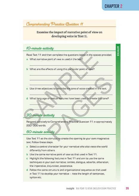 WA Year 12 ATAR English Exam Practice