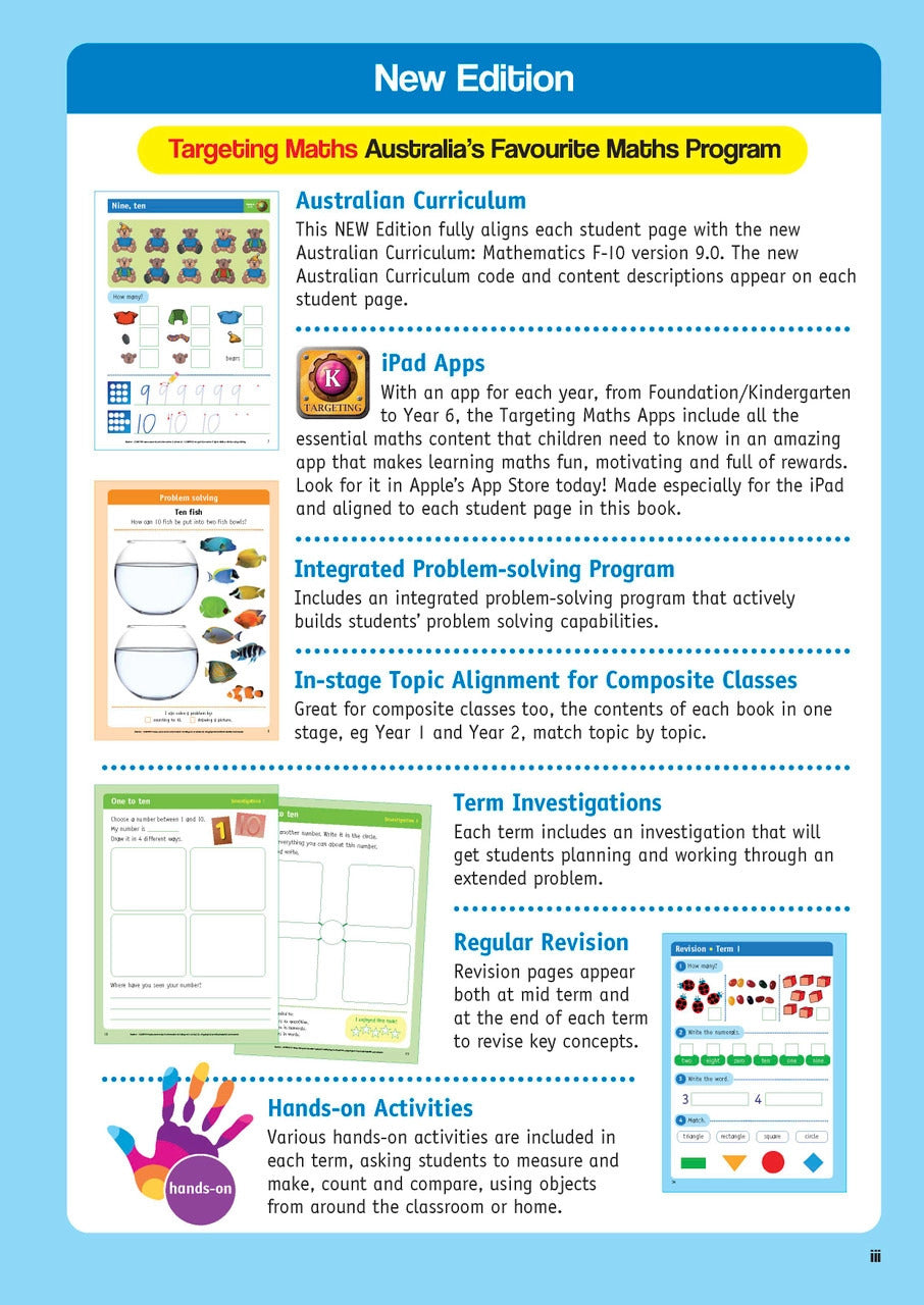 Targeting Maths Australian Curriculum Edition - Student Book: Foundation
