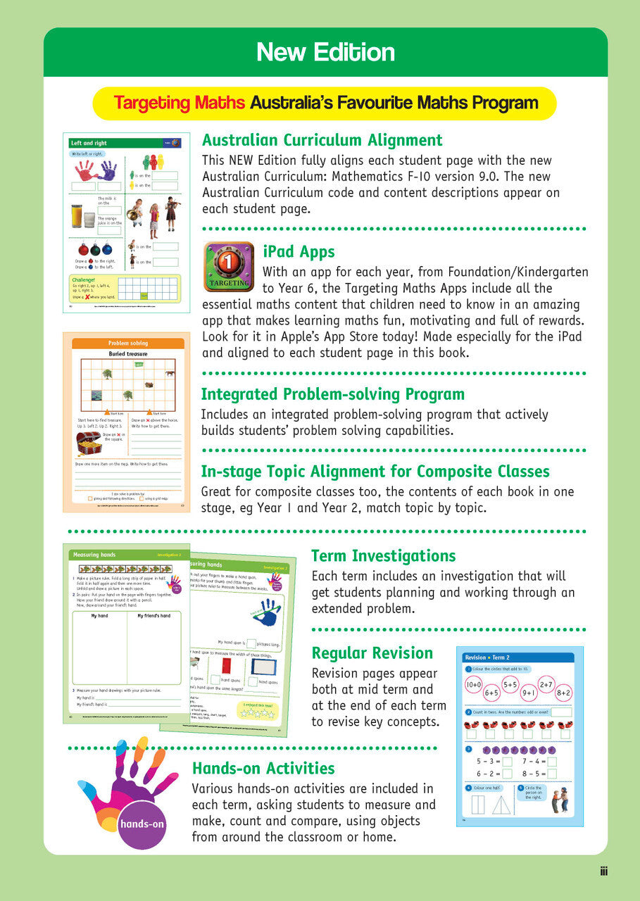 Targeting Maths Australian Curriculum Edition - Student Book: Year 1