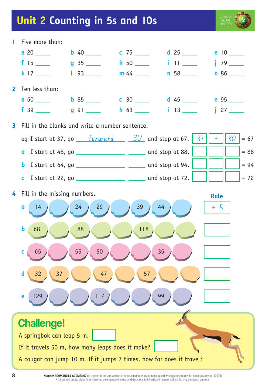 Targeting Maths Australian Curriculum Edition - Student Book: Year 3