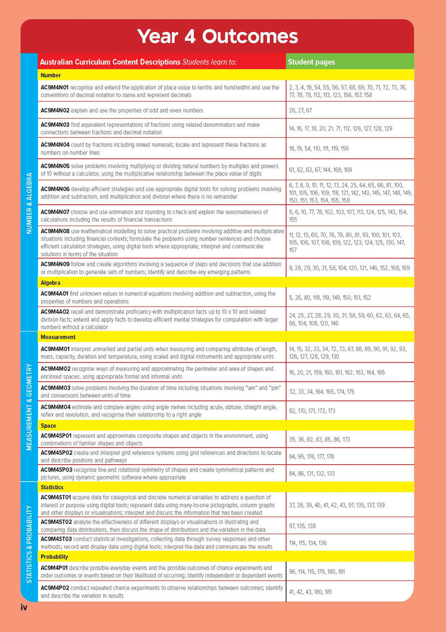 Targeting Maths Australian Curriculum Edition - Student Book: Year 4