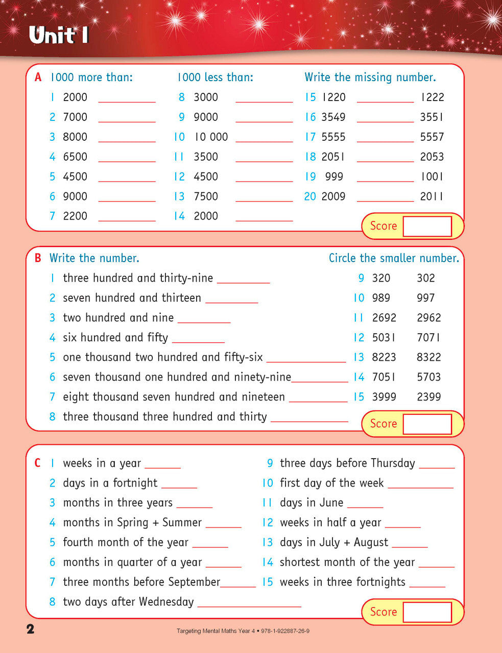 Targeting Maths Australian Curriculum Edition - Mental Maths: Year 4