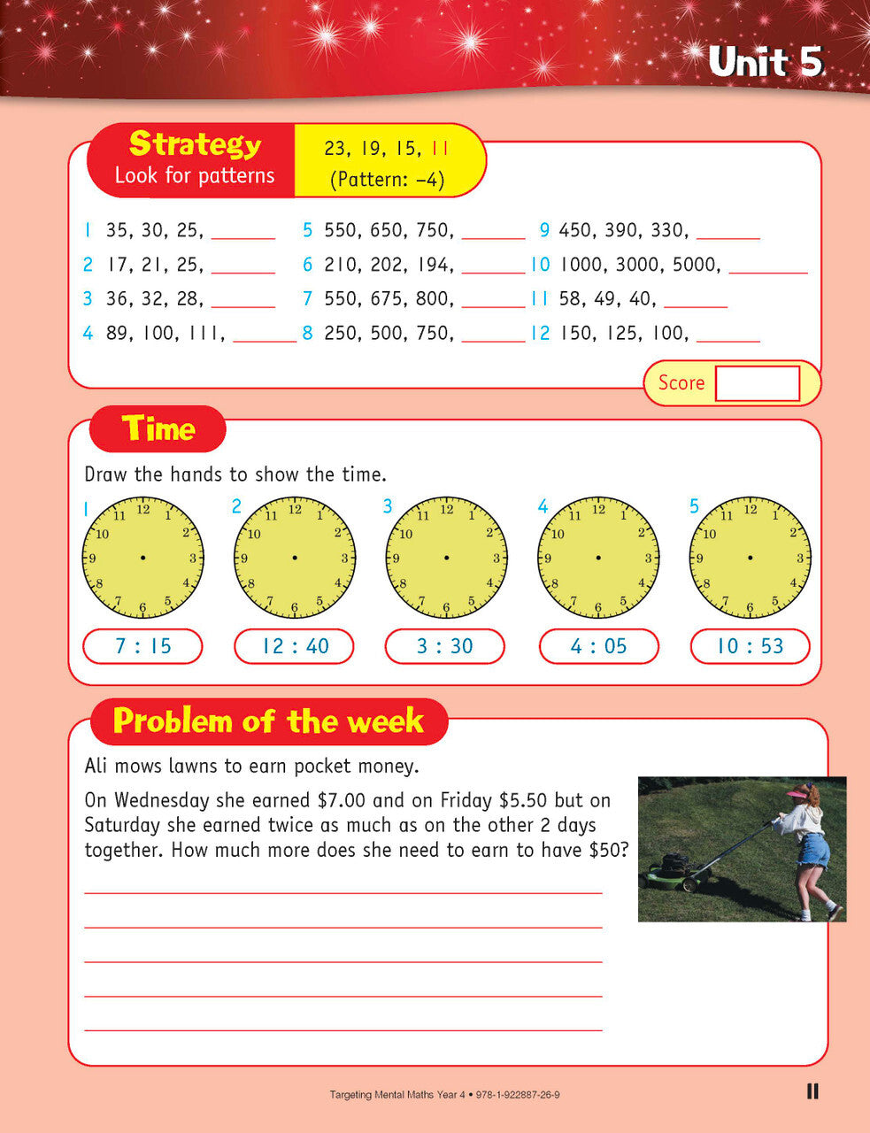 Targeting Maths Australian Curriculum Edition - Mental Maths: Year 4
