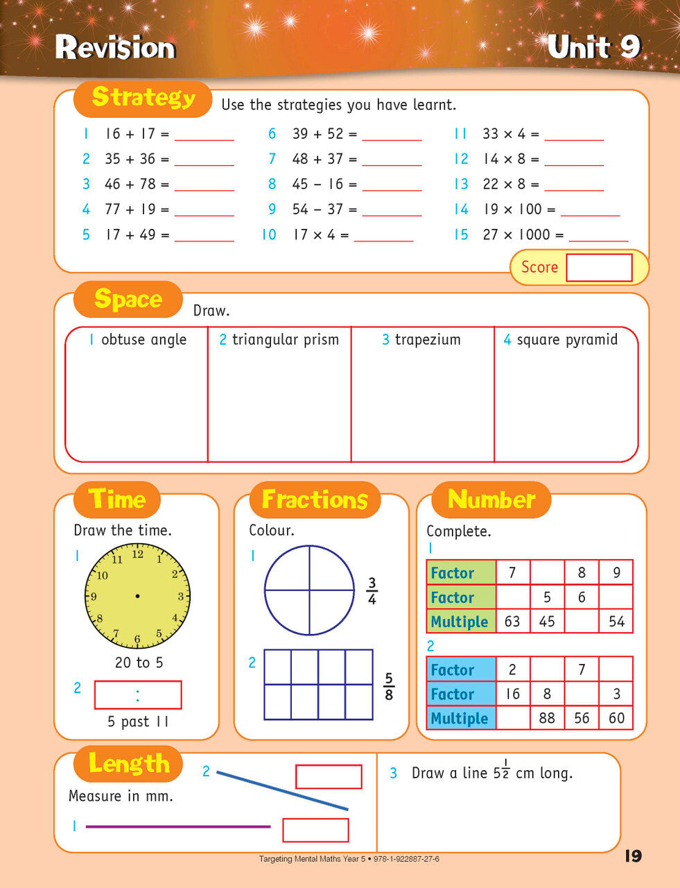 Targeting Maths Australian Curriculum Edition - Mental Maths: Year 5