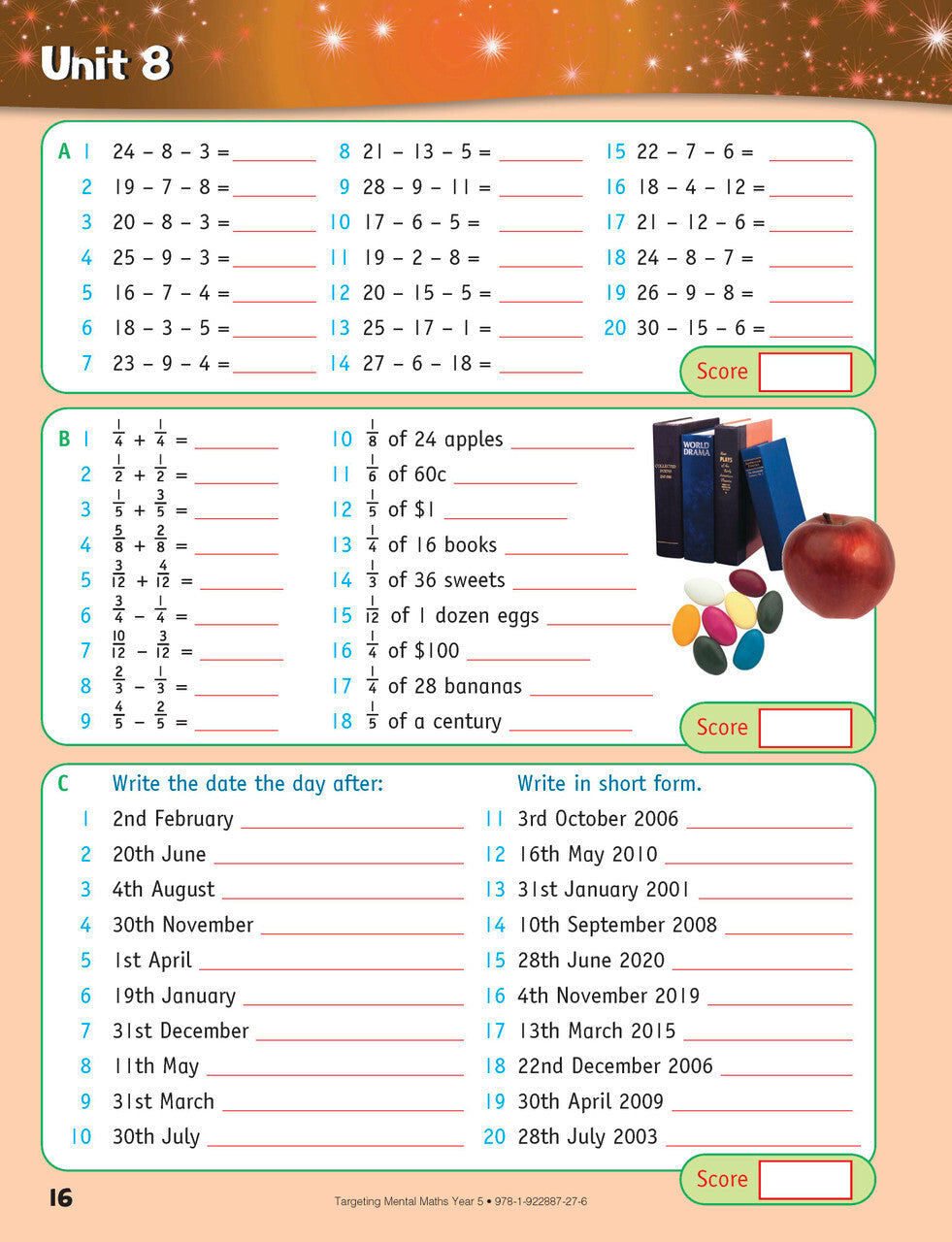 Targeting Maths Australian Curriculum Edition - Mental Maths: Year 5